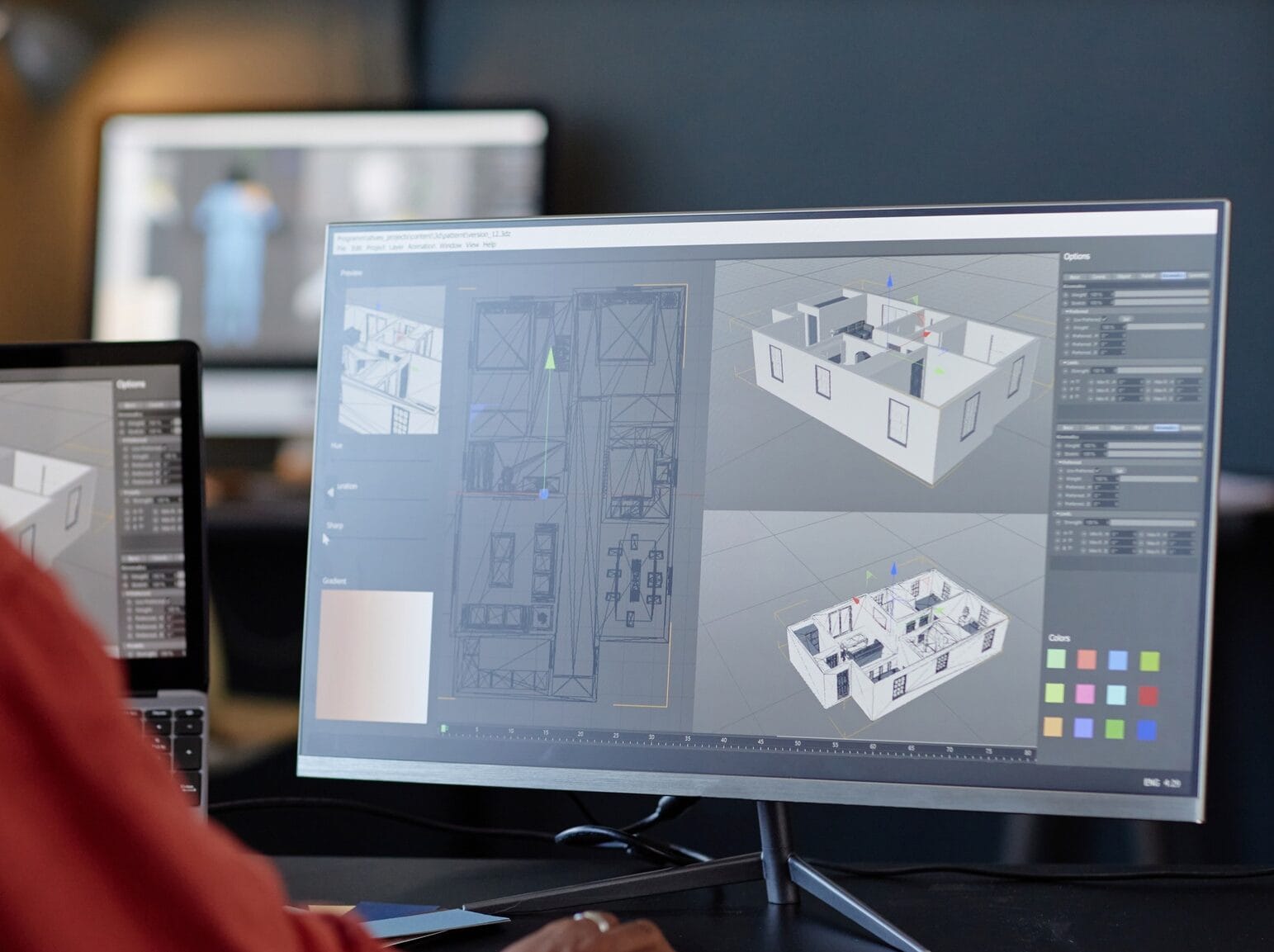 Creating Architectural Designs on Computer Screens