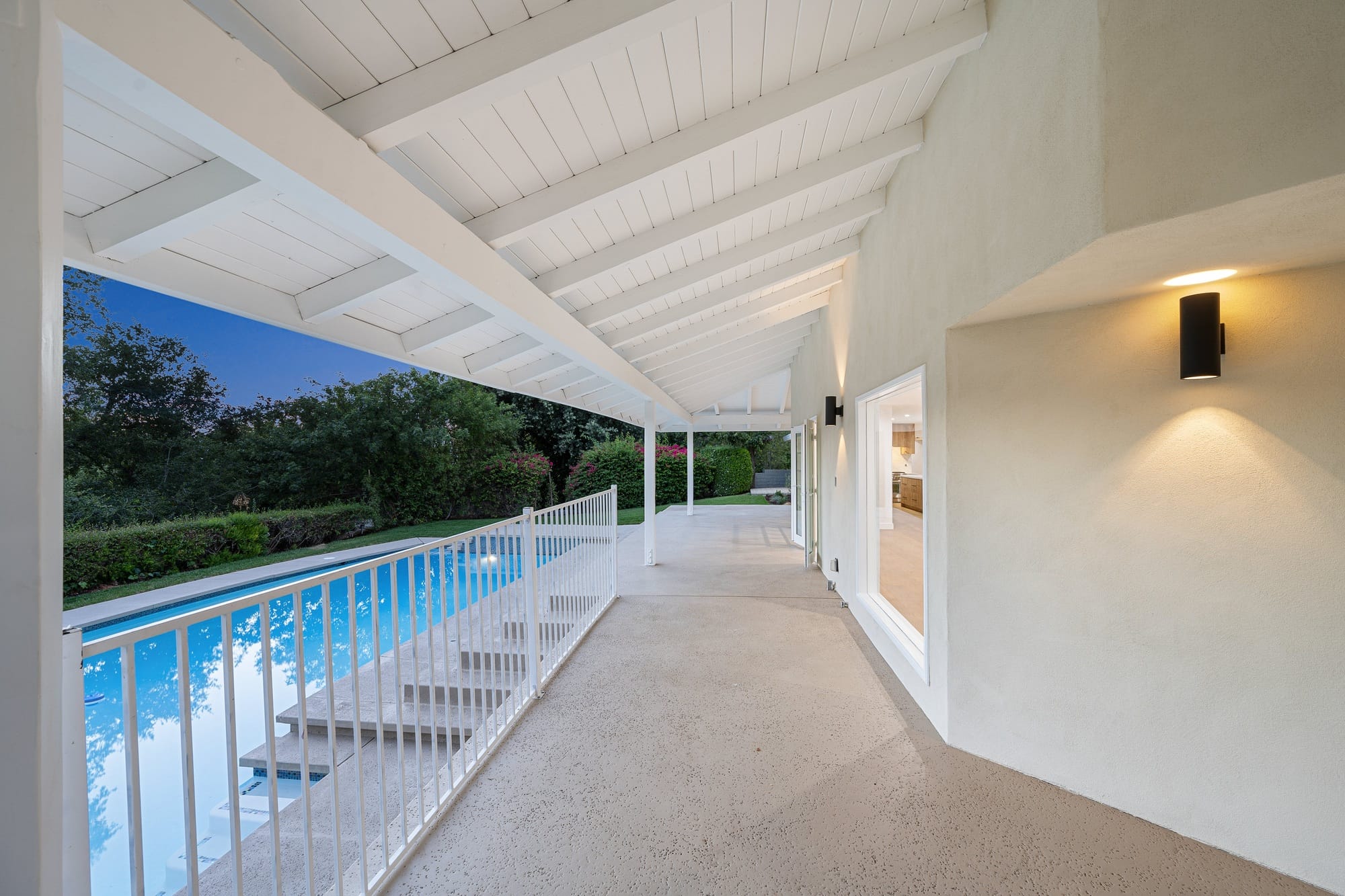 Renovated Los Angeles home with outdoor balcony and pool